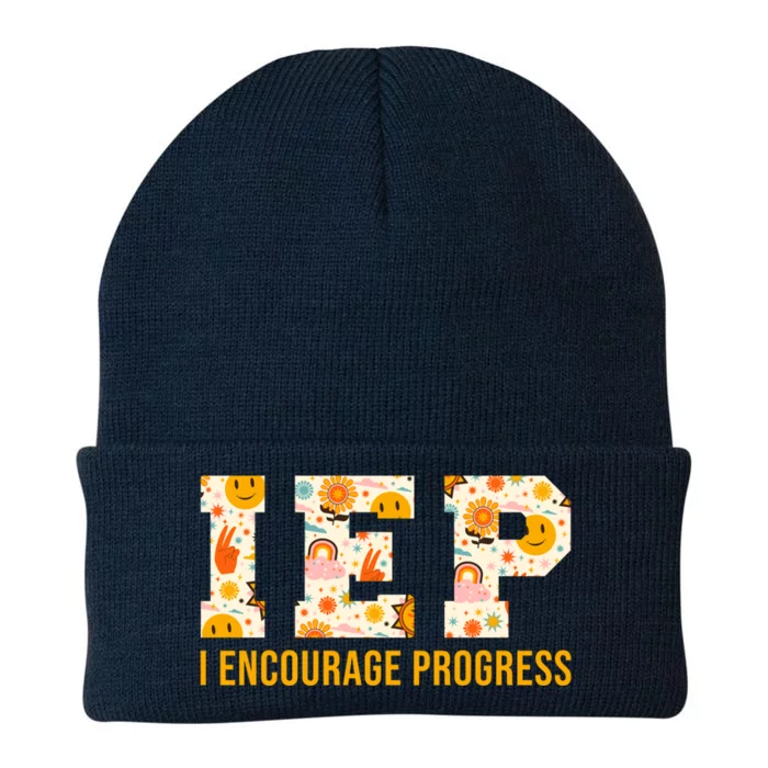 Iep I Encourage Progress Special Education School Teacher Gift Knit Cap Winter Beanie