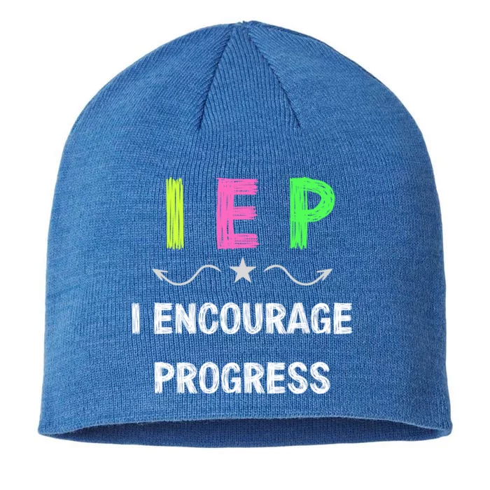 Iep I Encourage Progress Special Education Teacher Gift 8 1/2in Sustainable Knit Beanie