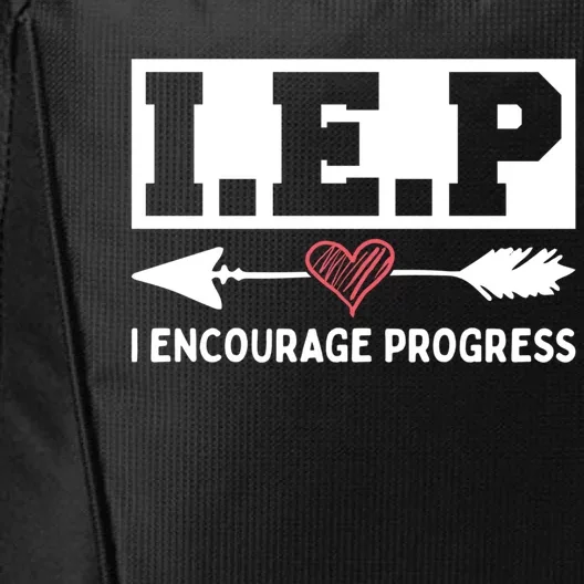 Iep I Encourage Progress Special Education Teacher Gift City Backpack