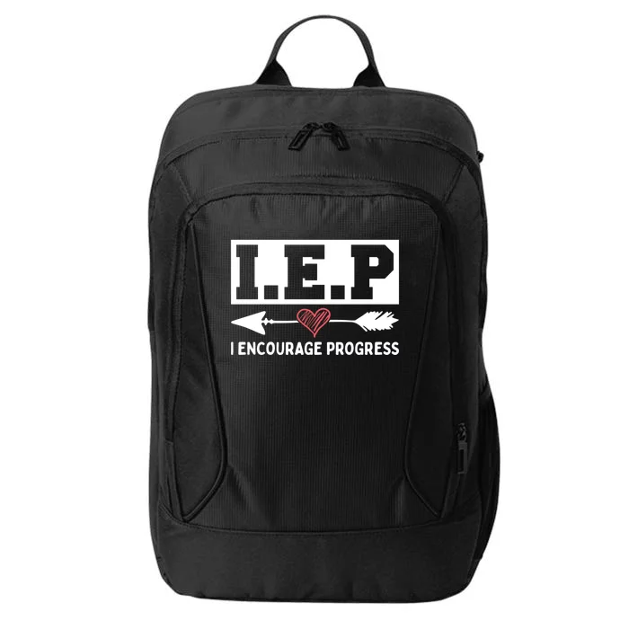 Iep I Encourage Progress Special Education Teacher Gift City Backpack