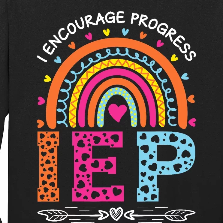 IEP I Encourage Progress Special Education School Teacher Long Sleeve Shirt