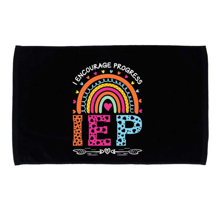 IEP I Encourage Progress Special Education School Teacher Microfiber Hand Towel