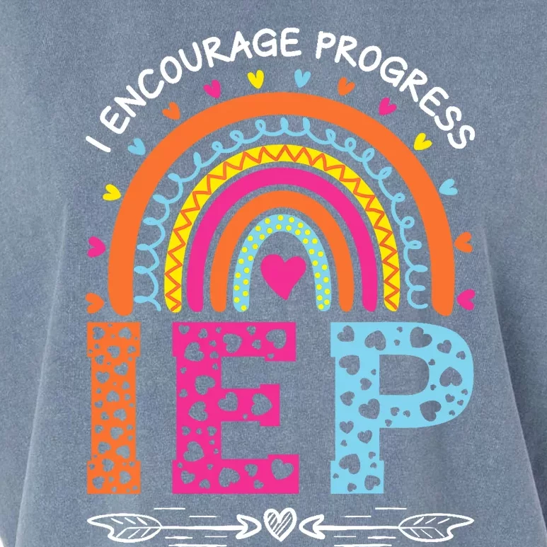 IEP I Encourage Progress Special Education School Teacher Garment-Dyed Women's Muscle Tee