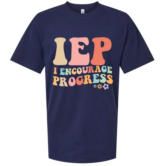 IEP I Encourage Progress Special Education teacher graphics Sueded Cloud Jersey T-Shirt