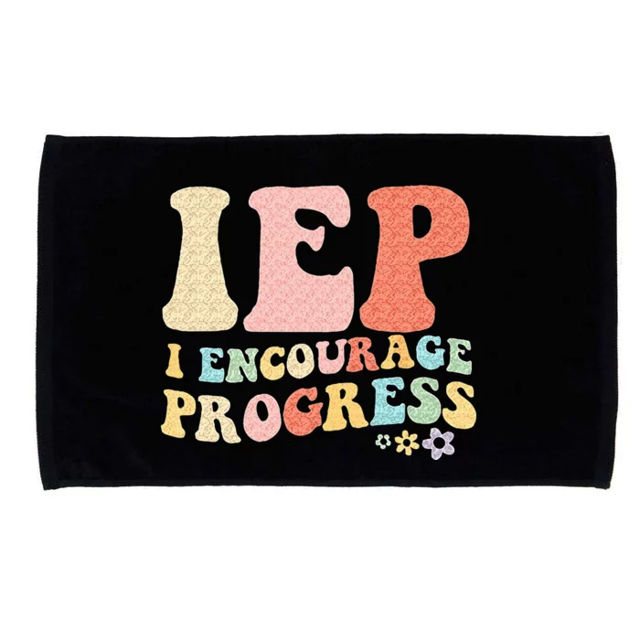 IEP I Encourage Progress Special Education Teacher Graphics Microfiber Hand Towel