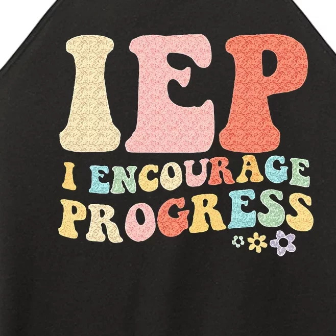 IEP I Encourage Progress Special Education Teacher Graphics Women’s Perfect Tri Rocker Tank