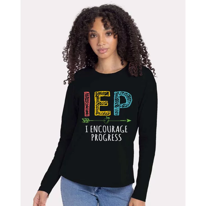 Iep I Encourage Progress Chalk Special Education Teacher Great Gift Womens Cotton Relaxed Long Sleeve T-Shirt