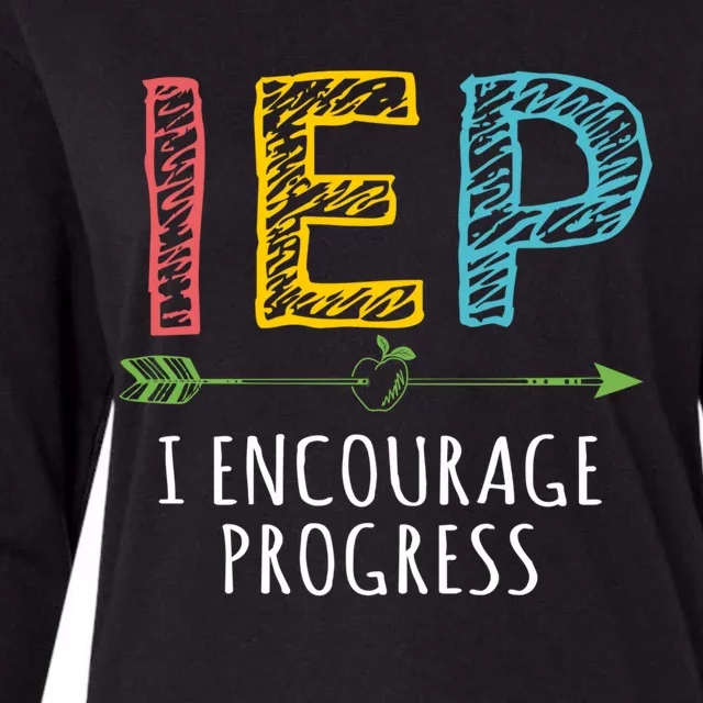 Iep I Encourage Progress Chalk Special Education Teacher Great Gift Womens Cotton Relaxed Long Sleeve T-Shirt