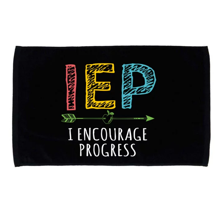 Iep I Encourage Progress Chalk Special Education Teacher Great Gift Microfiber Hand Towel