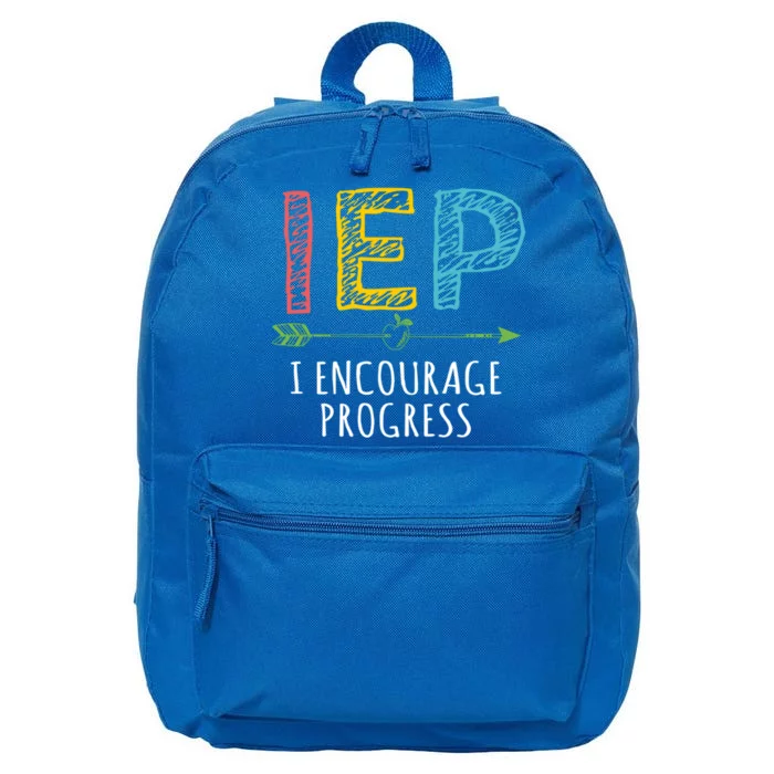 Iep I Encourage Progress Chalk Special Education Teacher Great Gift 16 in Basic Backpack