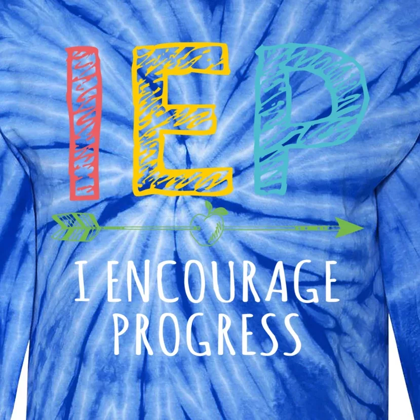 Iep I Encourage Progress Chalk Special Education Teacher Great Gift Tie-Dye Long Sleeve Shirt