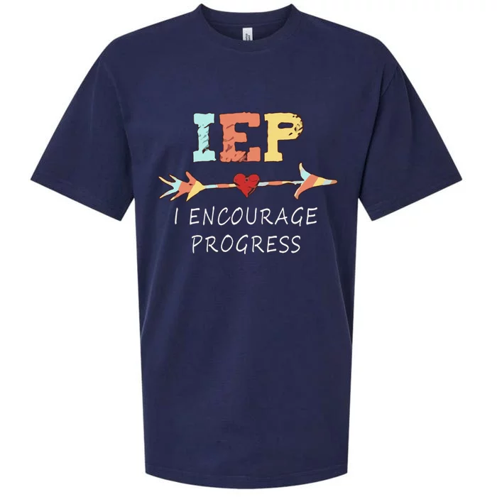 Iep I Encourage Progress Special Education Great Gift Teacher Tee Gift Sueded Cloud Jersey T-Shirt