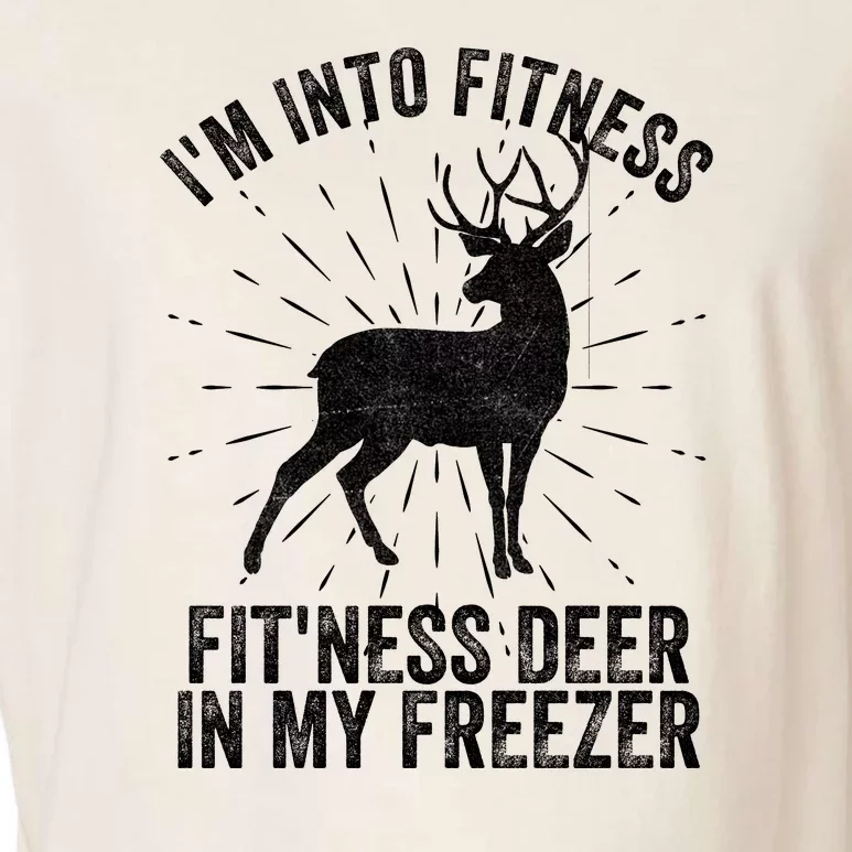 Im Into Fitness Fitness Deer In My Freezer Garment-Dyed Women's Muscle Tee