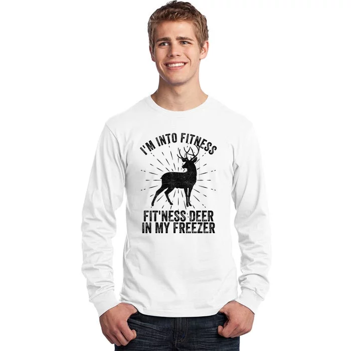 Im Into Fitness Fitness Deer In My Freezer Tall Long Sleeve T-Shirt