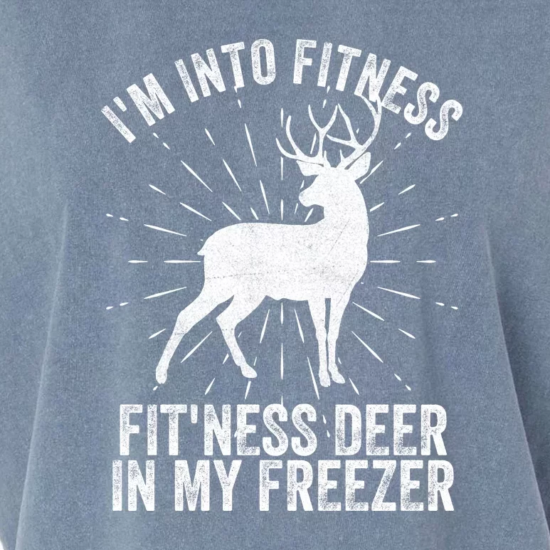 Im Into Fitness Fitness Deer In My Freezer Garment-Dyed Women's Muscle Tee