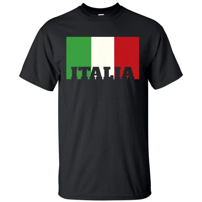 Italy Italian Flag Pride Heritage Patriotic Born Italia Gift Tall T-Shirt