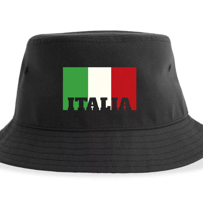 Italy Italian Flag Pride Heritage Patriotic Born Italia Gift Sustainable Bucket Hat