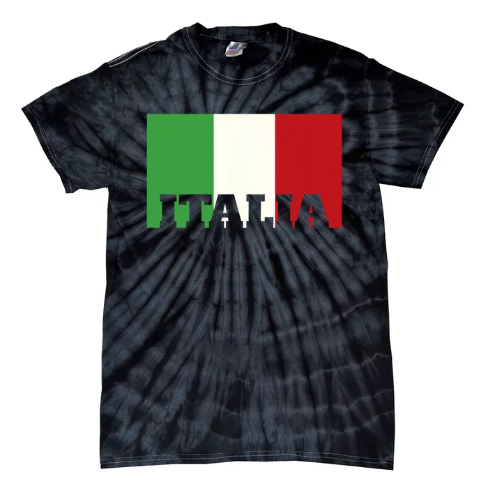 Italy Italian Flag Pride Heritage Patriotic Born Italia Gift Tie-Dye T-Shirt