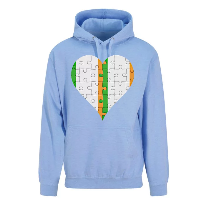 Irish Irish Flag Heart Gift Unisex Surf Hoodie