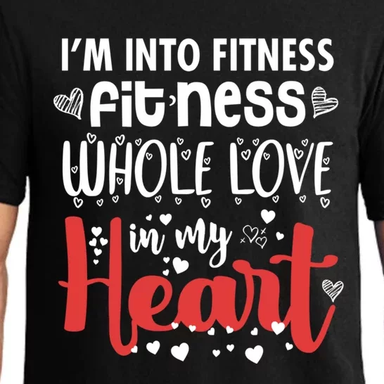 Im Into Fitness Fitness Whole Love In My Heart Valentine Gift Pajama Set