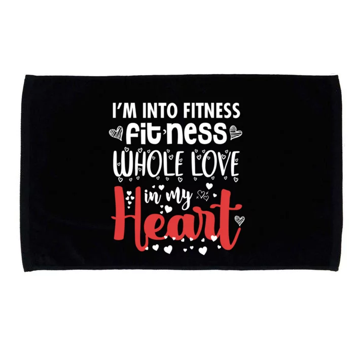 Im Into Fitness Fitness Whole Love In My Heart Valentine Gift Microfiber Hand Towel