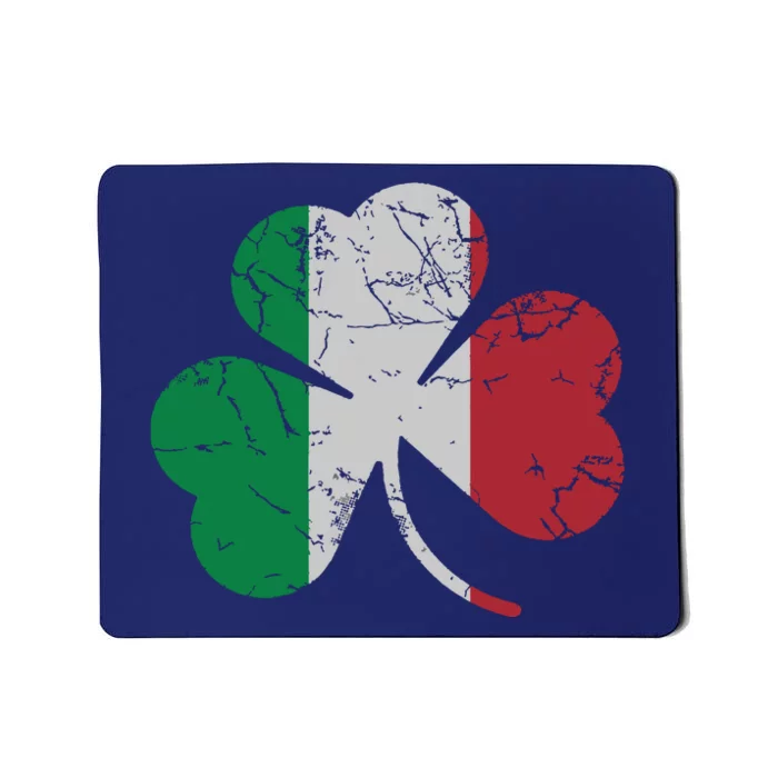 Irish Italian Flag Shamrock St Patricks Day Italy Men Women Mousepad