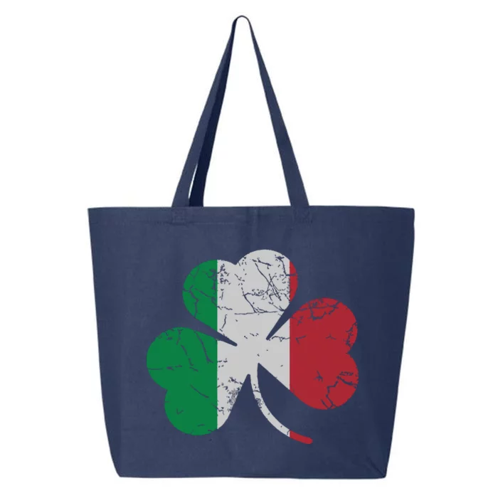 Irish Italian Flag Shamrock St Patricks Day Italy Men Women 25L Jumbo Tote