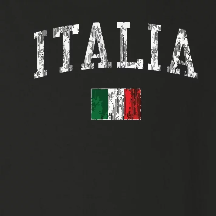 Italia Italian Flag Sports Toddler Long Sleeve Shirt