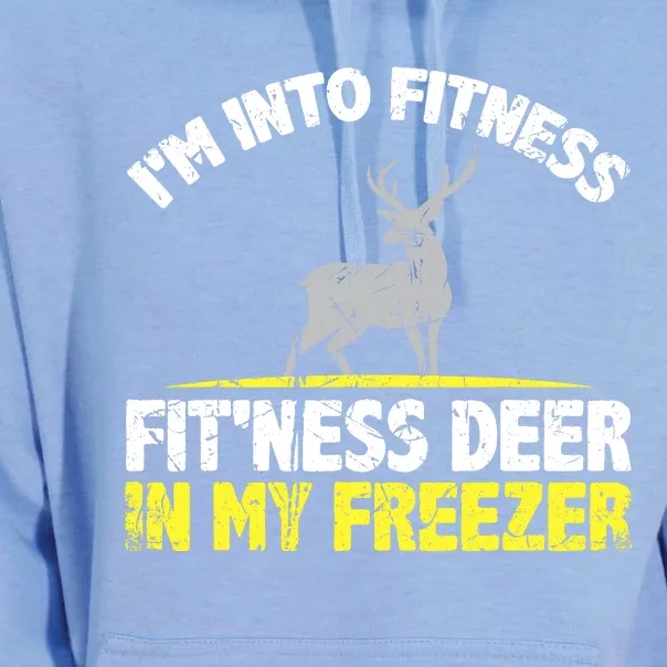 IM Into Fitness Fitting This Deer In My Freezer Funny Unisex Surf Hoodie