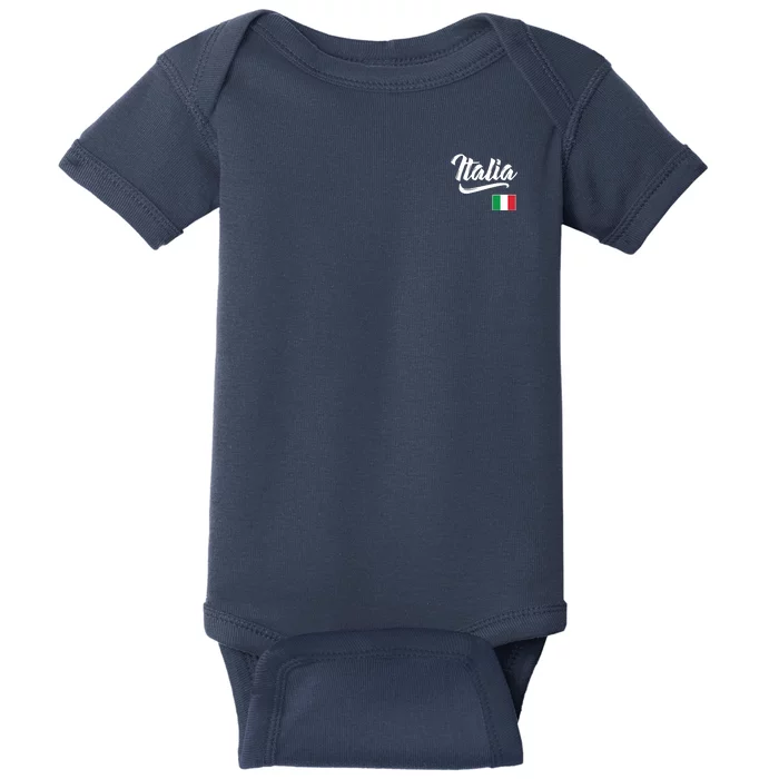 Italia Italian Flag Italy Italiano Family Heritage Men Women Baby Bodysuit