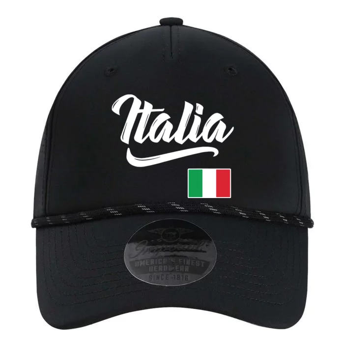 Italia Italian Flag Italy Italiano Heritage Men Women Kids Performance The Dyno Cap