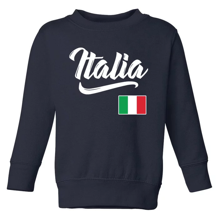 Italia Italian Flag Italy Italiano Heritage Men Women Kids Toddler Sweatshirt