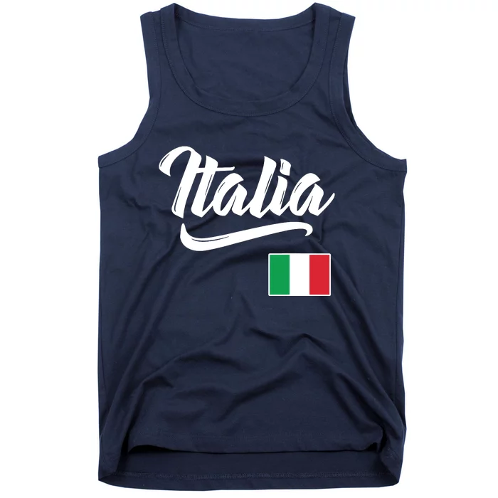 Italia Italian Flag Italy Italiano Heritage Men Women Kids Tank Top