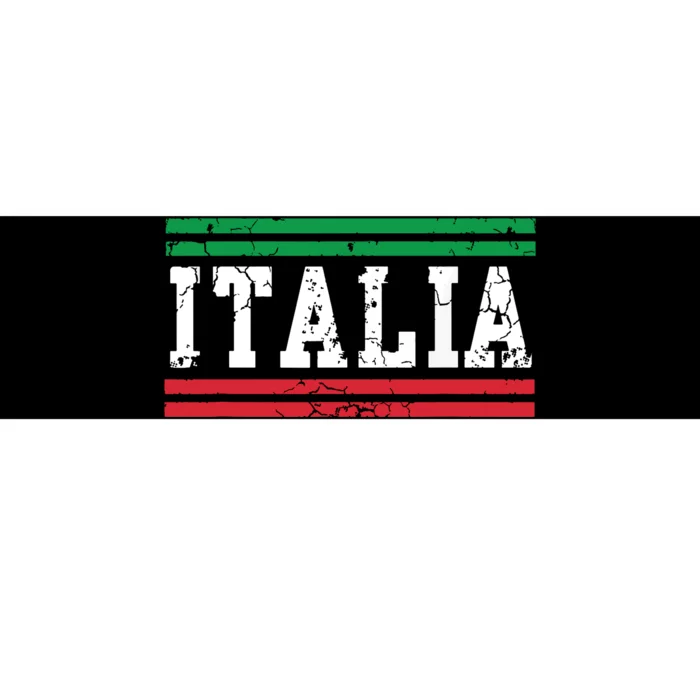 Italia Italian Flag Italy Vintage Distressed Men Women Kids Bumper Sticker