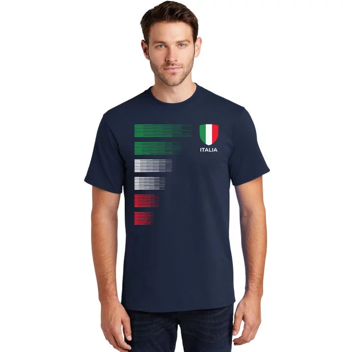 Italia Italy Flag Emblem Italian Pride Ancestry Heritage Tall T-Shirt