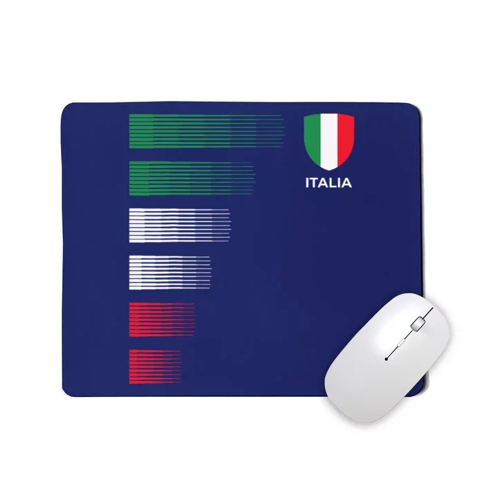 Italia Italy Flag Emblem Italian Pride Ancestry Heritage Mousepad