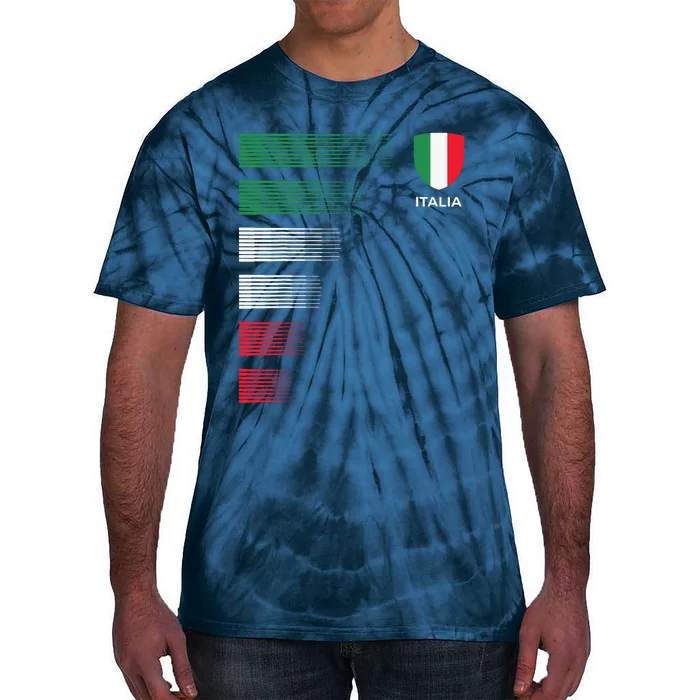 Italia Italy Flag Emblem Italian Pride Ancestry Heritage Tie-Dye T-Shirt