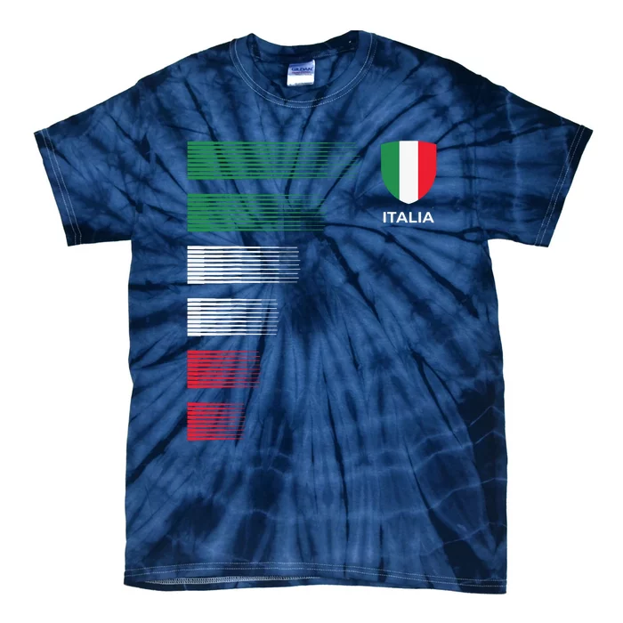 Italia Italy Flag Emblem Italian Pride Ancestry Heritage Tie-Dye T-Shirt