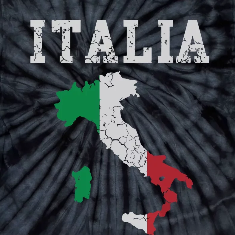 Italia Italy Flag Map Italian Italiano Family Tie-Dye T-Shirt