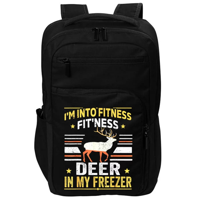 Im Into Fitness Deer Freezer Funny Dad Hunter Deer Hunting Impact Tech Backpack