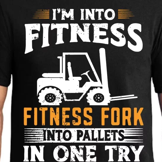 Im Into Fitness Funny Forklift Operator Pajama Set