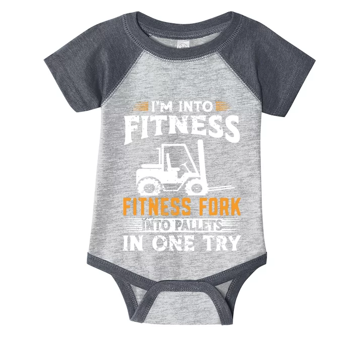 Im Into Fitness Funny Forklift Operator Infant Baby Jersey Bodysuit