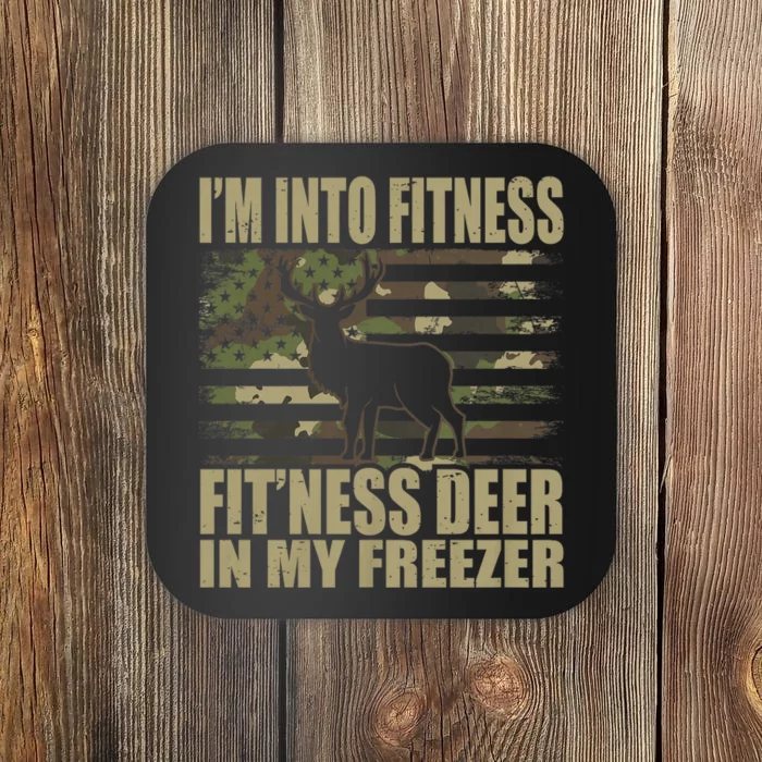 IM Into Fitness FitNess Deer In My Freezer Hunting Deer Coaster