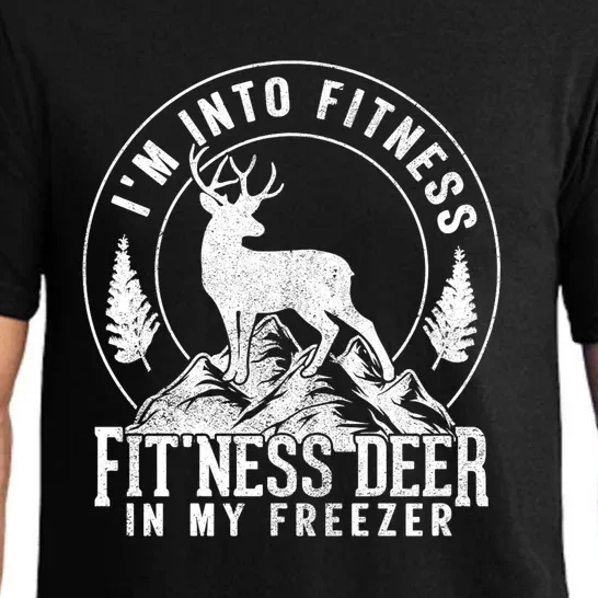 IM Into Fitness FitNess Deer In My Freezer Hunting Deer Pajama Set