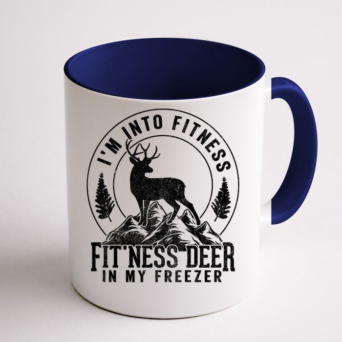 IM Into Fitness FitNess Deer In My Freezer Hunting Deer Front & Back Coffee Mug