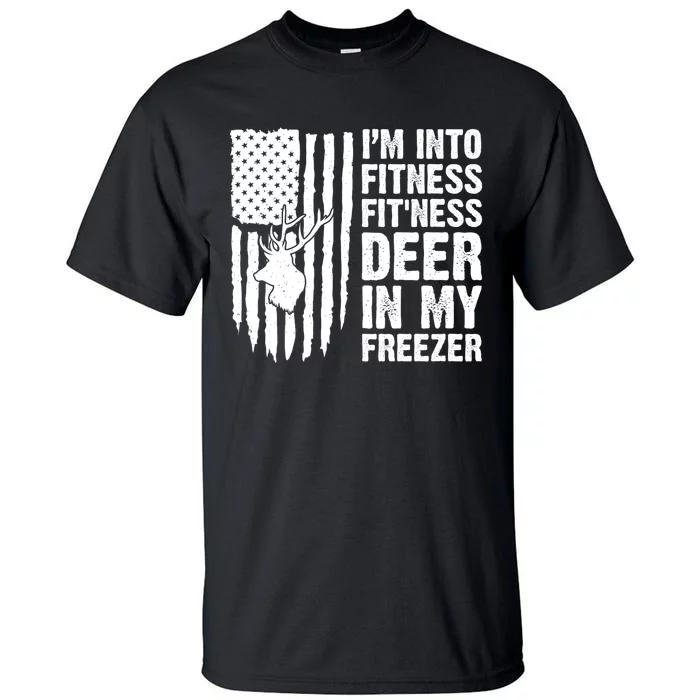 IM Into Fitness FitNess Deer In My Freezer Deer Tall T-Shirt