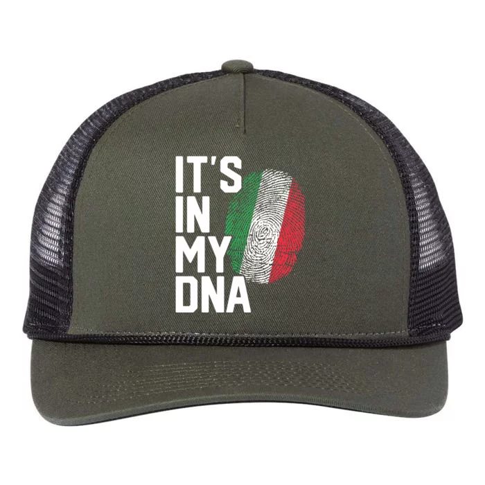 Italy Italian Flag Heritage Retro Rope Trucker Hat Cap