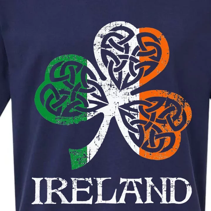 Ireland Irish Flag Shamrock Leaf St Patricks Day Sueded Cloud Jersey T-Shirt