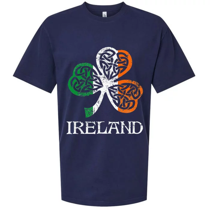 Ireland Irish Flag Shamrock Leaf St Patricks Day Sueded Cloud Jersey T-Shirt