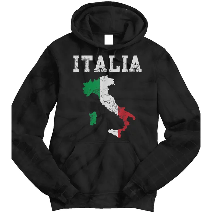 Italia Italy Flag Map Italian Italiano Family TShirt Tie Dye Hoodie